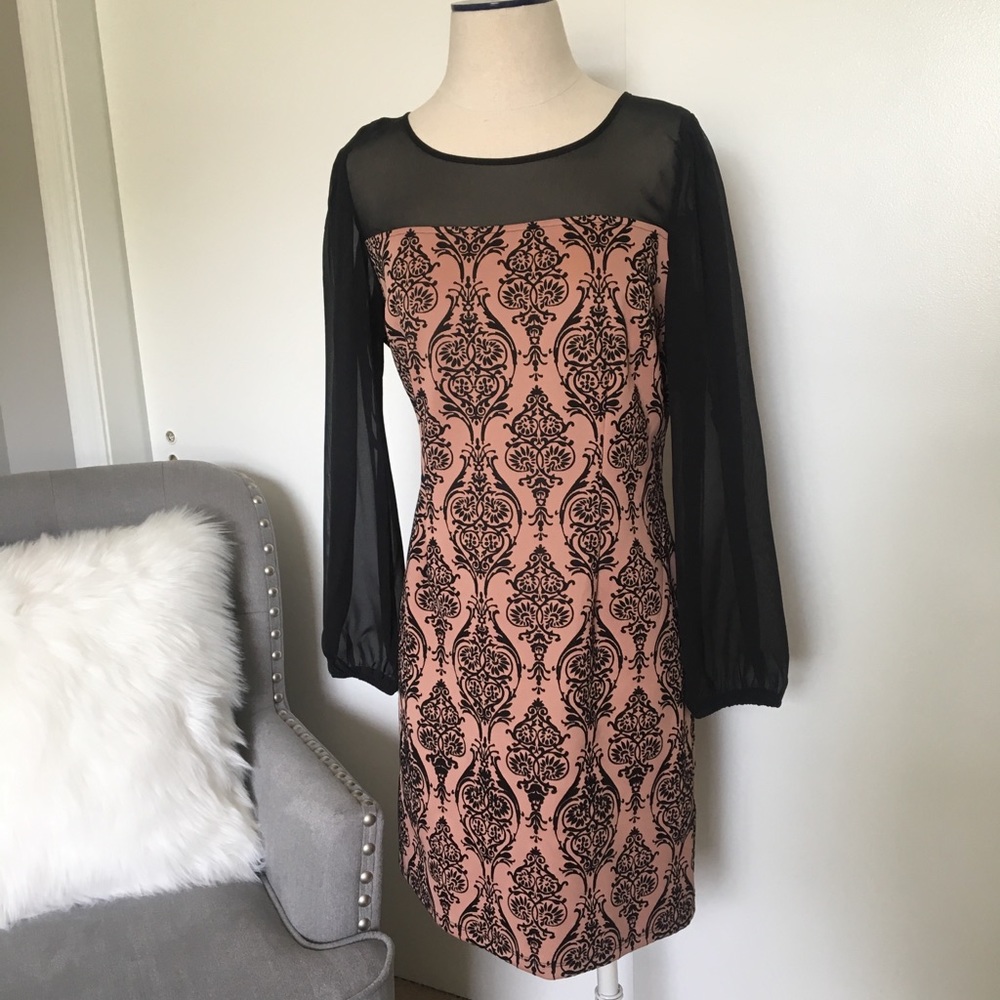 Pink and Black Dress